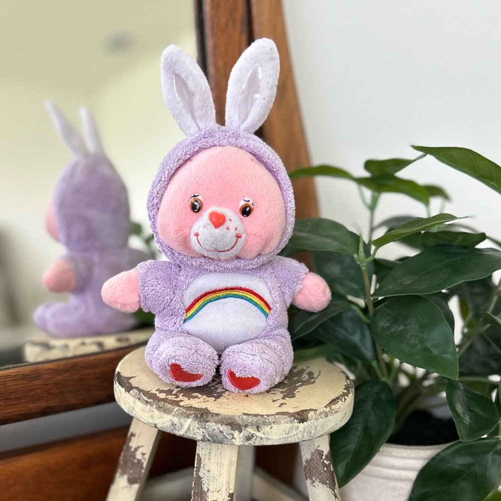 Vintage Cheer Care Bear with Bunny Costume Hood